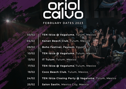 ORIOL CALVO FEBRUARY DATES