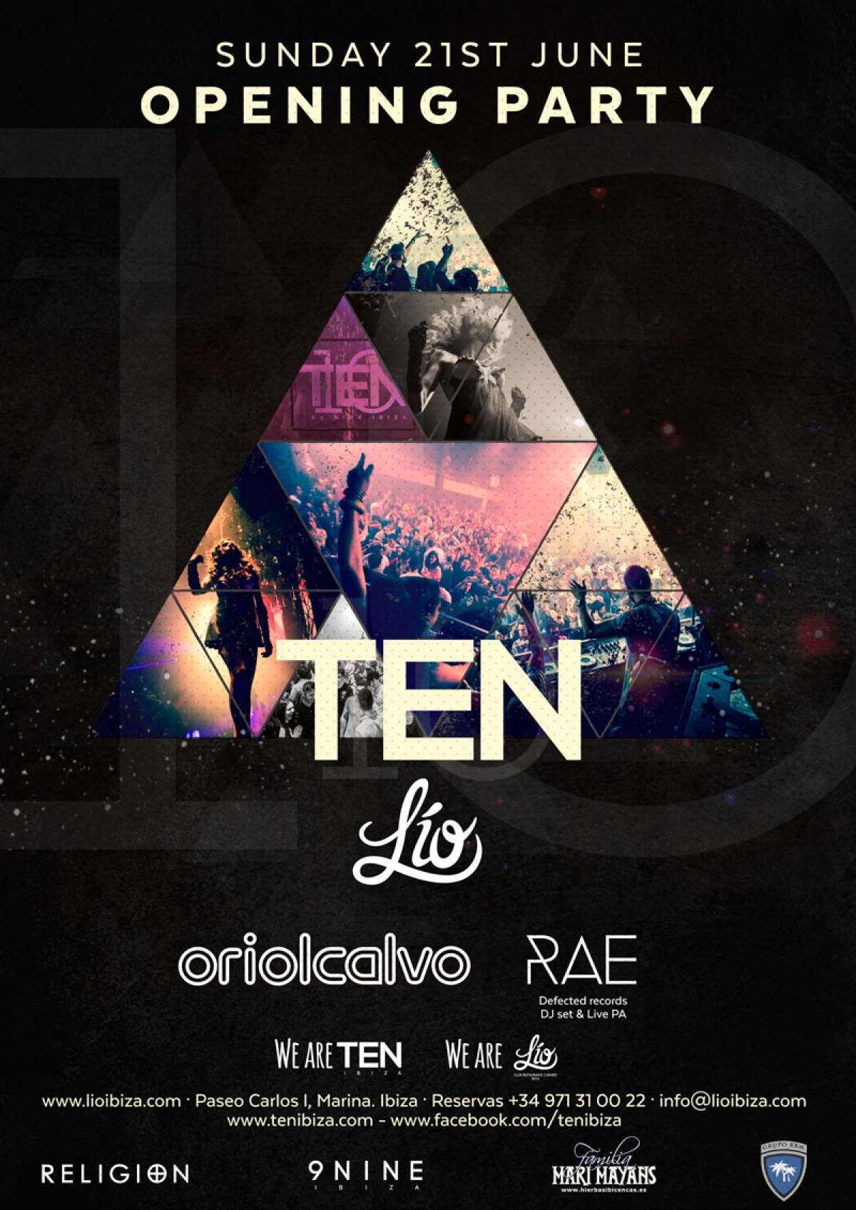 TEN IBIZA | LÍO Ibiza | GUEST LIST | SUNDAY 21st JUNE | OPENING PARTY