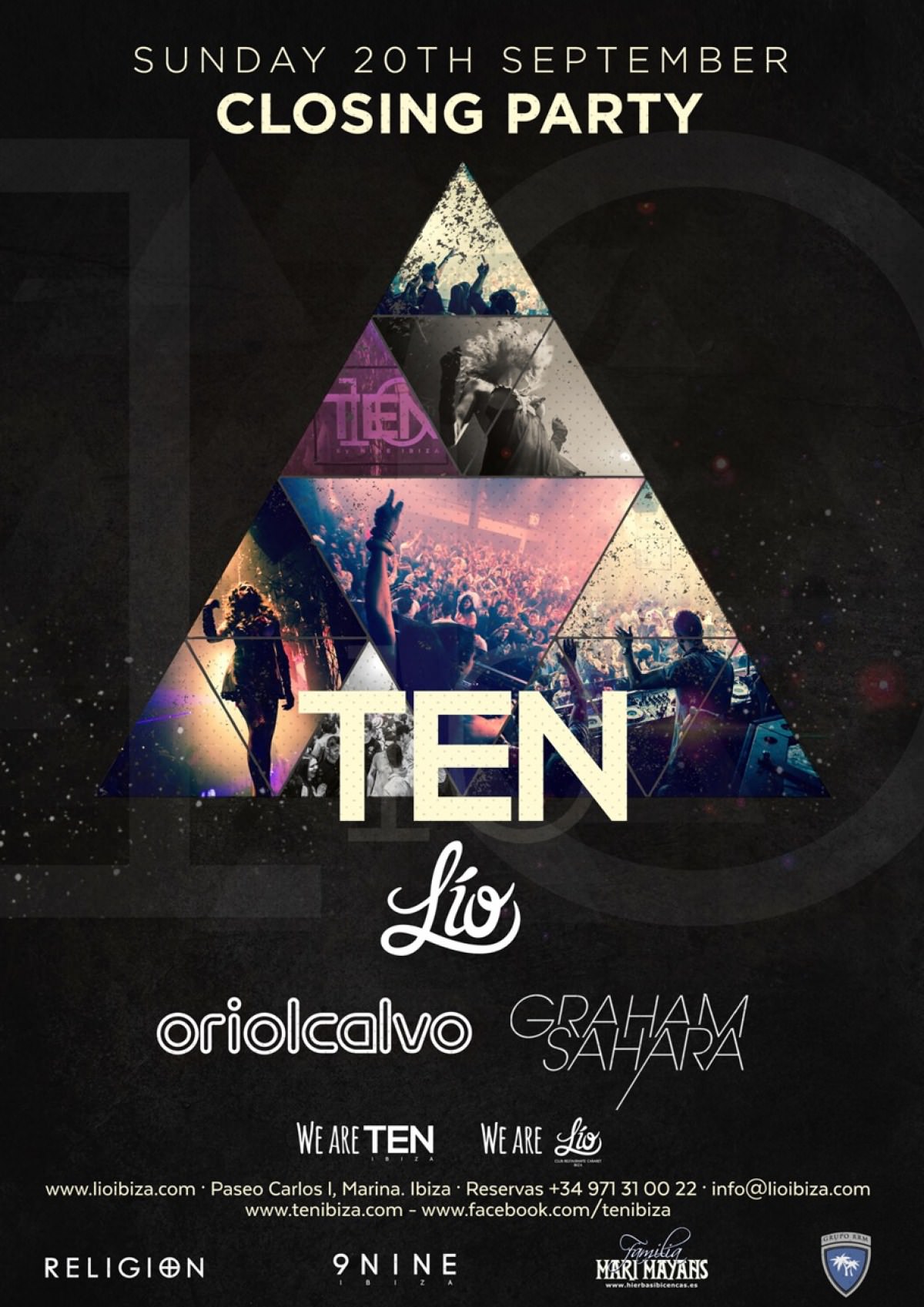 TEN IBIZA | LÍO Ibiza | GUEST LIST | SUNDAY 20th SEPTEMBER