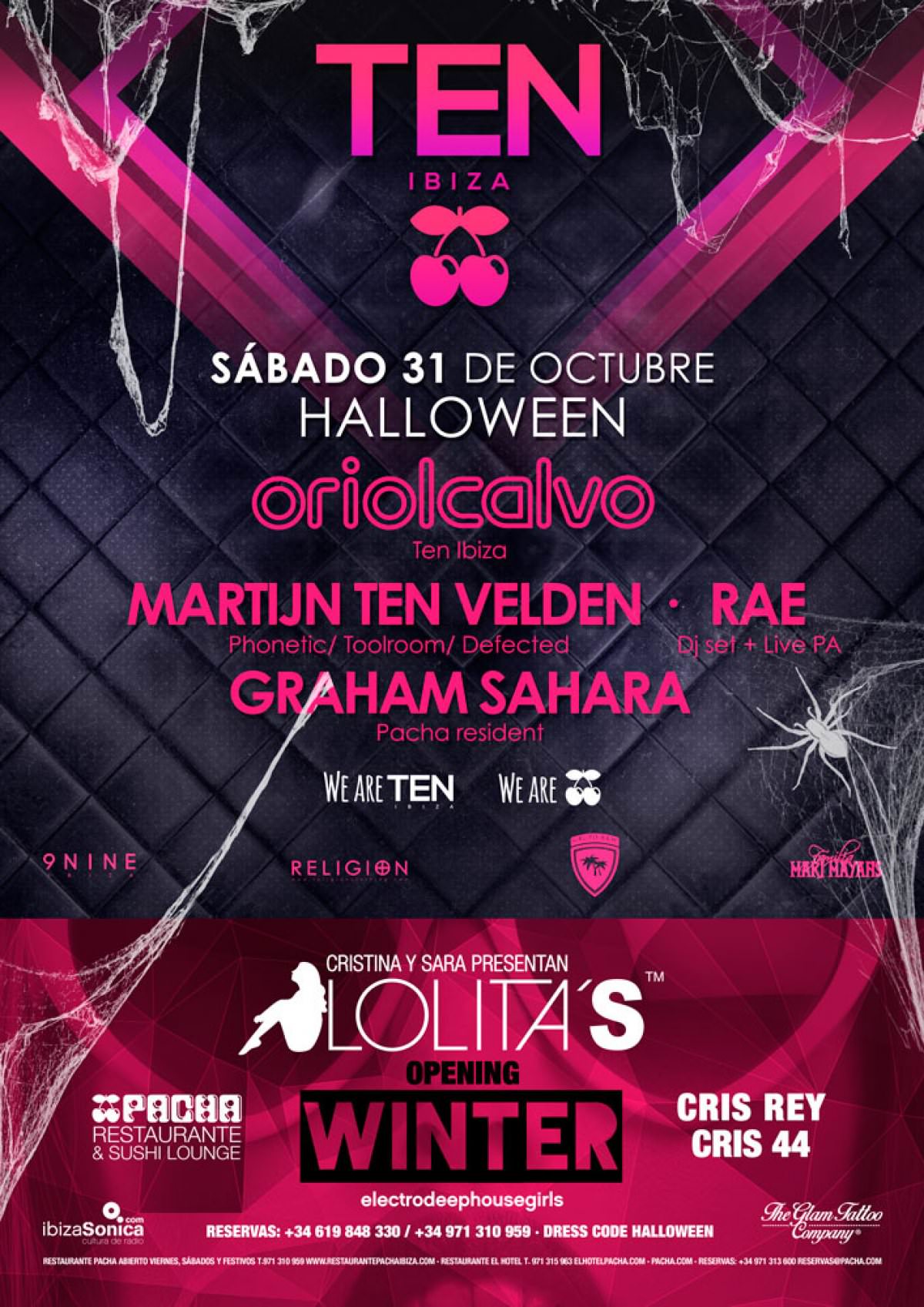 TEN IBIZA // PACHA IBIZA // GUEST LIST // SABADO 31 OCTUBRE